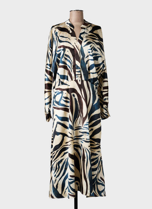 Robe longue manches longues manches longues beige SALSA femme