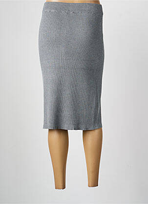 Jupe mi-longue taille normale gris B.YOUNG femme