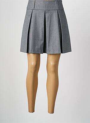 Jupe courte coupe évasée gris MORGAN femme