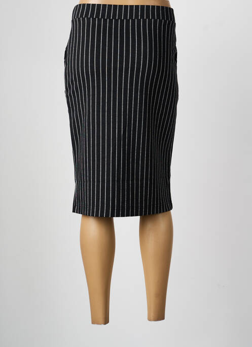 Jupe mi-longue taille élastique gris B.YOUNG femme
