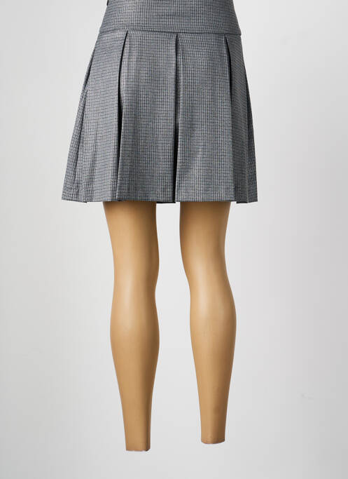 Jupe courte coupe évasée gris MORGAN femme