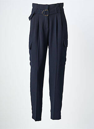 Pantalon slim poches bleu MORGAN femme