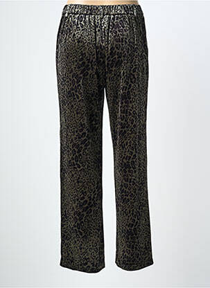 Pantalon droit fermeture zippée sous rabat boutonné vert MOLLY BRACKEN femme