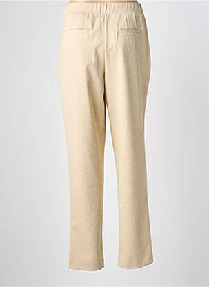 Pantalon droit taille élastique beige B.YOUNG femme