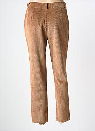 Pantalon slim taille élastique marron LOLA ESPELETA femme