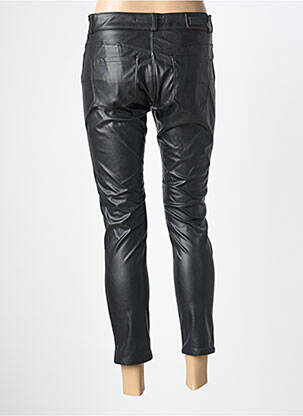 Pantalon 7/8 fermeture zippée sous rabat boutonné noir SALSA femme
