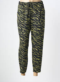 Pantalon slim taille élastique vert B.YOUNG femme