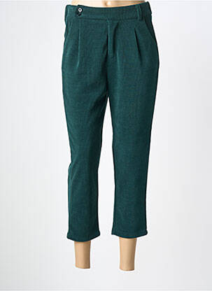 Pantalon 7/8 taille élastique vert MOLLY BRACKEN femme