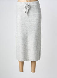 Jupe longue coupe droite gris TIFFOSI femme