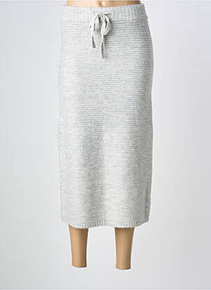Jupe longue coupe droite gris TIFFOSI femme
