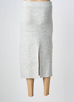 Jupe longue coupe droite gris TIFFOSI femme