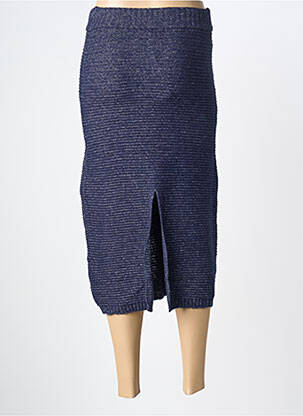 Jupe longue coupe droite bleu TIFFOSI femme