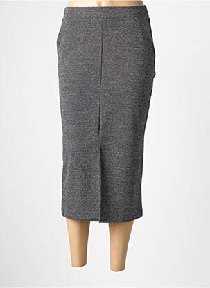 Jupe longue coupe droite gris B.YOUNG femme