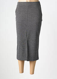 Jupe longue coupe droite gris B.YOUNG femme