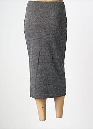 Jupe longue coupe droite gris B.YOUNG femme