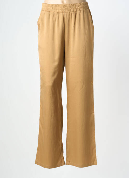Pantalon droit taille élastique beige B.YOUNG femme