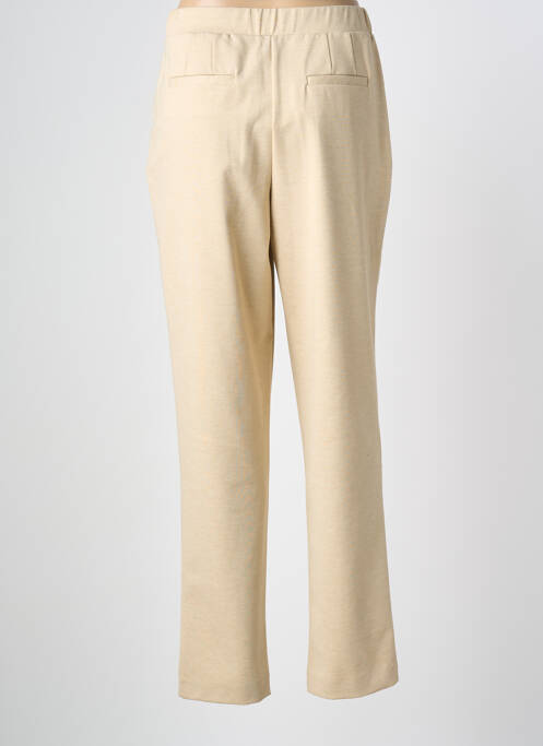 Pantalon droit taille élastique beige B.YOUNG femme