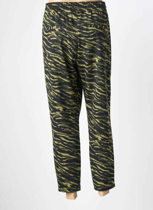 Pantalon slim taille élastique vert B.YOUNG femme
