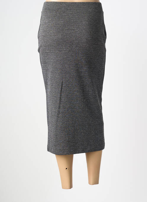 Jupe longue coupe droite gris B.YOUNG femme