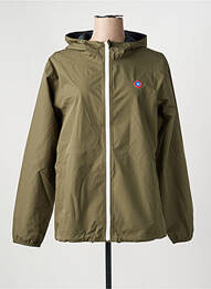 Imperméable manches longues a capuche vert FLOTTE femme