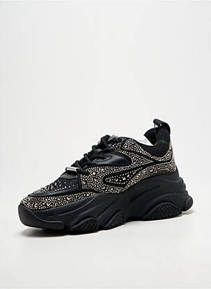 Baskets bout rond talon de 4 à 6cm noir STEVE MADDEN femme