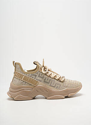 Baskets tissage satiné talon de 4 à 6cm beige STEVE MADDEN femme
