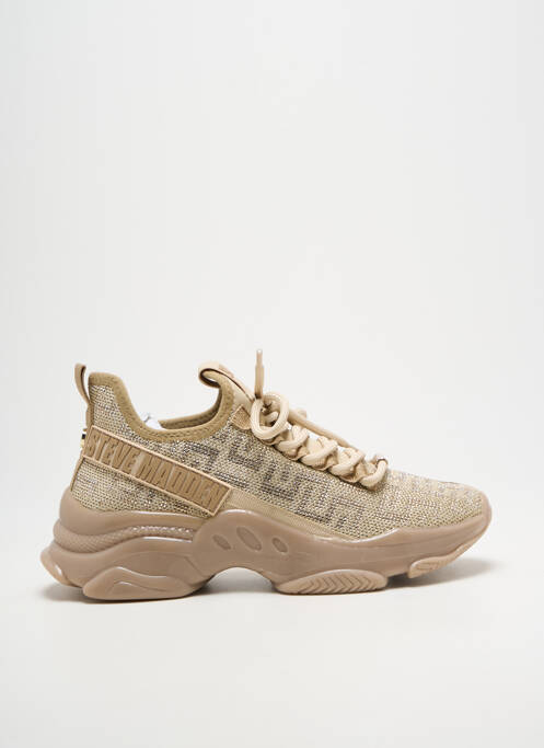 Baskets tissage satiné talon de 4 à 6cm beige STEVE MADDEN femme
