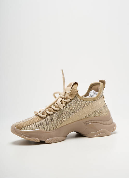 Baskets tissage satiné talon de 4 à 6cm beige STEVE MADDEN femme
