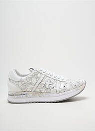 Baskets semelle amovible talon plat jusqu'à 3cm blanc PREMIATA femme