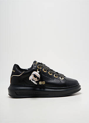 Baskets tissage tissage pailleté talon de 4 à 6cm noir KARL LAGERFELD femme