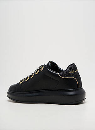 Baskets tissage tissage pailleté talon de 4 à 6cm noir KARL LAGERFELD femme