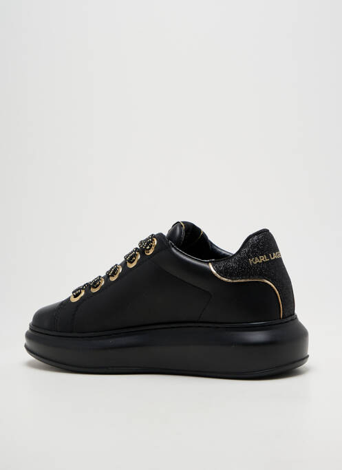 Baskets tissage tissage pailleté talon de 4 à 6cm noir KARL LAGERFELD femme