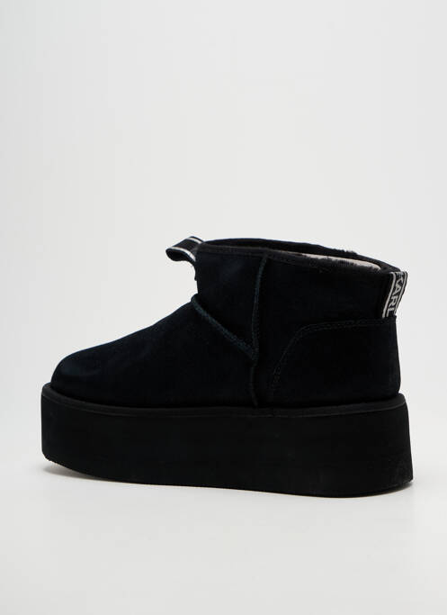 Bottines/boots tissage satiné talon de 4 à 6cm noir KARL LAGERFELD femme
