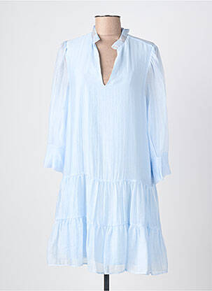 Robe courte manches longues manches longues bleu LIU JO femme