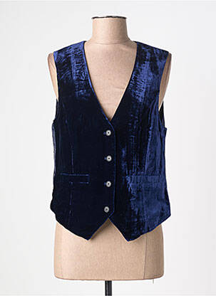 Gilet sans manche doublure bleu JANE BLUE femme