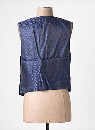 Gilet sans manche doublure bleu JANE BLUE femme