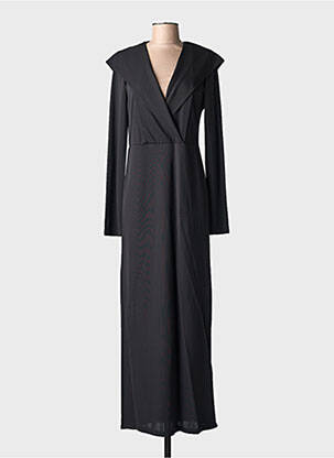 Robe longue manches longues manches longues noir TWINSET femme