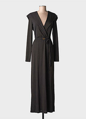 Robe longue manches longues manches longues noir TWINSET femme
