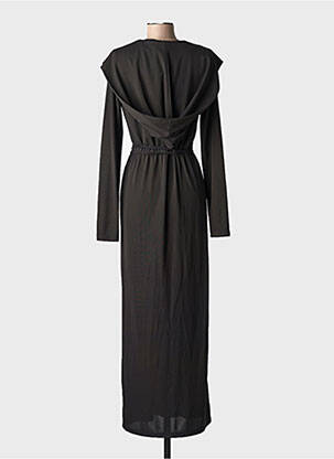 Robe longue manches longues manches longues noir TWINSET femme