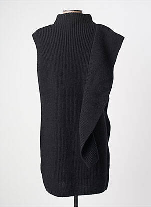 Robe pull coupe droite manches courtes noir LIU JO femme