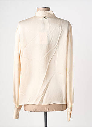 Chemisier coupe droite manches longues beige TWINSET femme