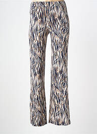 Pantalon droit stretch taille normale beige AU SOLEIL DE ST TROPEZ femme