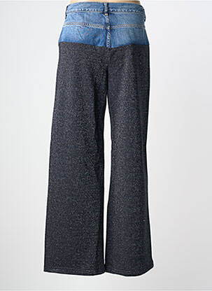 Pantalon large fermeture zippée sous rabat boutonné taille normale bleu LIU JO femme