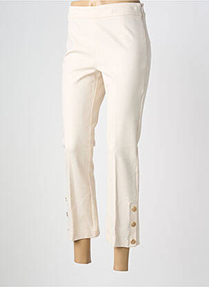 Pantacourt stretch taille normale beige TWINSET femme