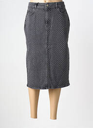 Jupe mi-longue coupe droite gris TWINSET femme
