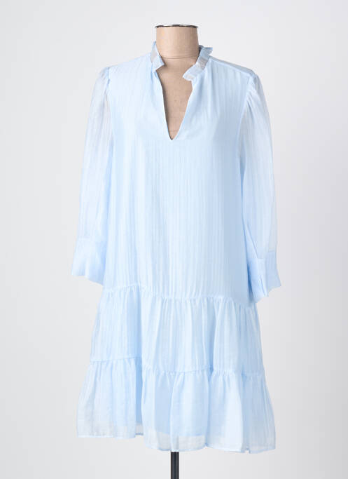 Robe courte manches longues manches longues bleu LIU JO femme