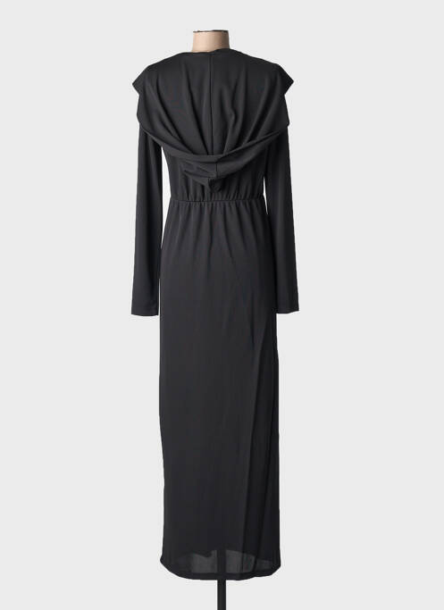 Robe longue coupe cintrée manches longues noir TWINSET femme