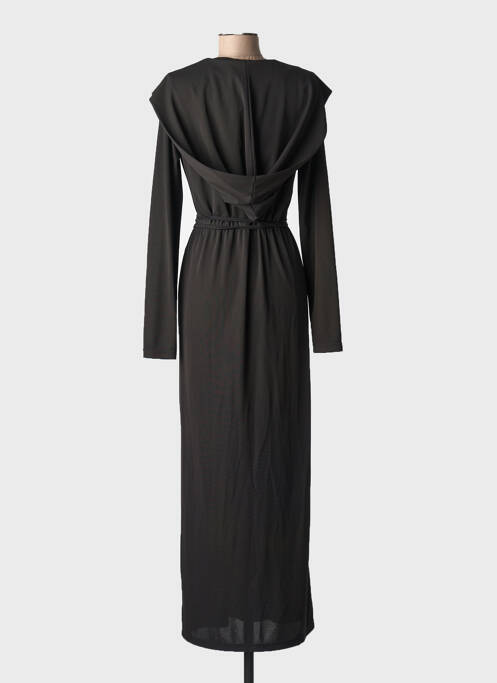 Robe longue coupe cintrée manches longues noir TWINSET femme