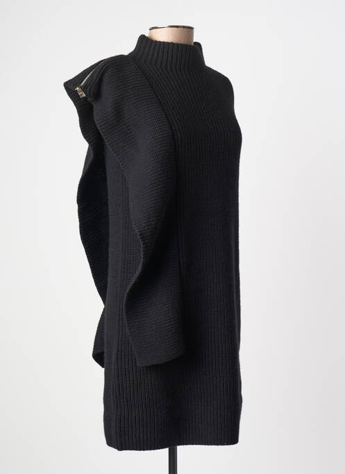 Robe pull col col montant manches courtes noir LIU JO femme