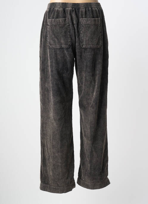 Pantalon droit taille élastique taille normale marron ONE TEE femme